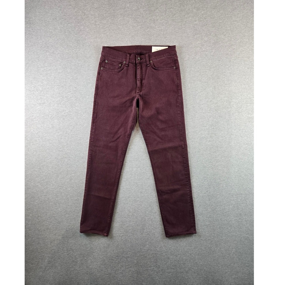 rag & bone Fit 2‎ Slim Fit Jeans Mens 30x29 Blood Maroon Denim Limited Edition
